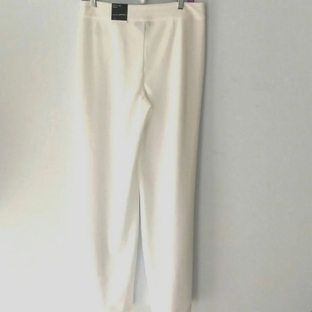 INC Heritage Wide Leg Bright White Pants Size 6 - Picture 1 of 7